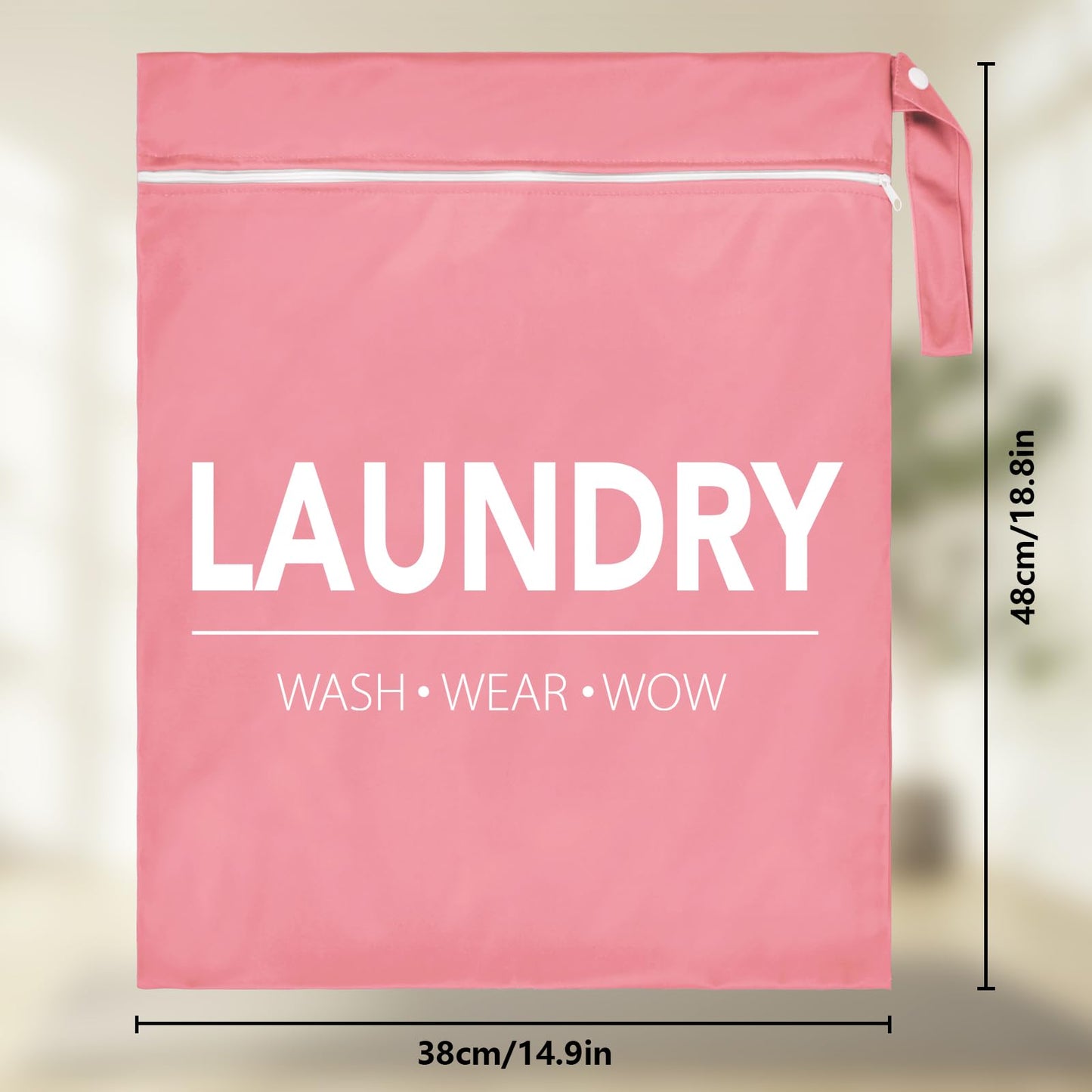 2 Pcs Large Travel Laundry Bags - Waterproof Wet/Dry, Washable, Drawstring, Bathing Suit, Workout, Gym Clothes, Swimming, Yoga - Green, Grey