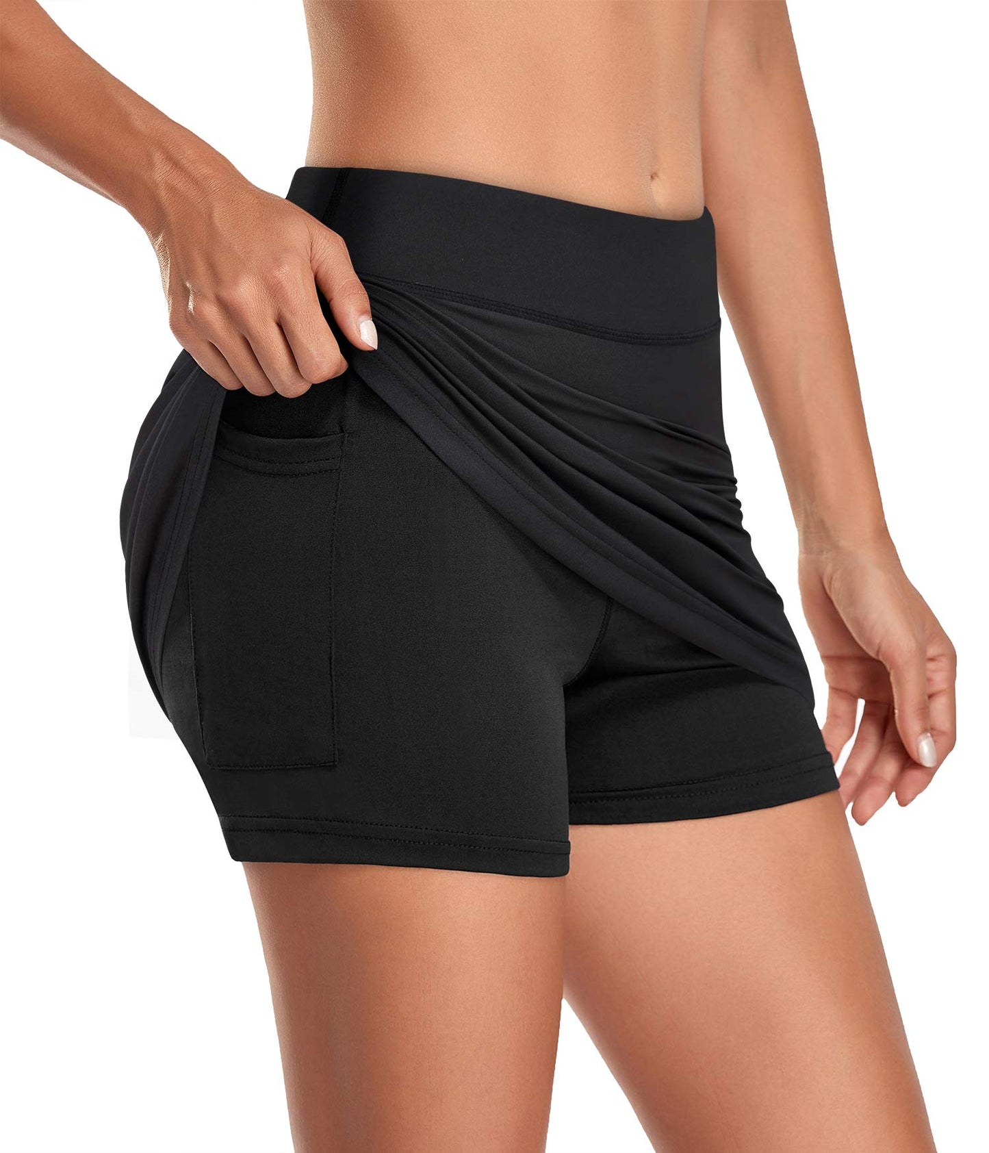 Kimmery Women's Athletic Tennis Skorts Golf Skirts with Pocket Sizes M-3XL
