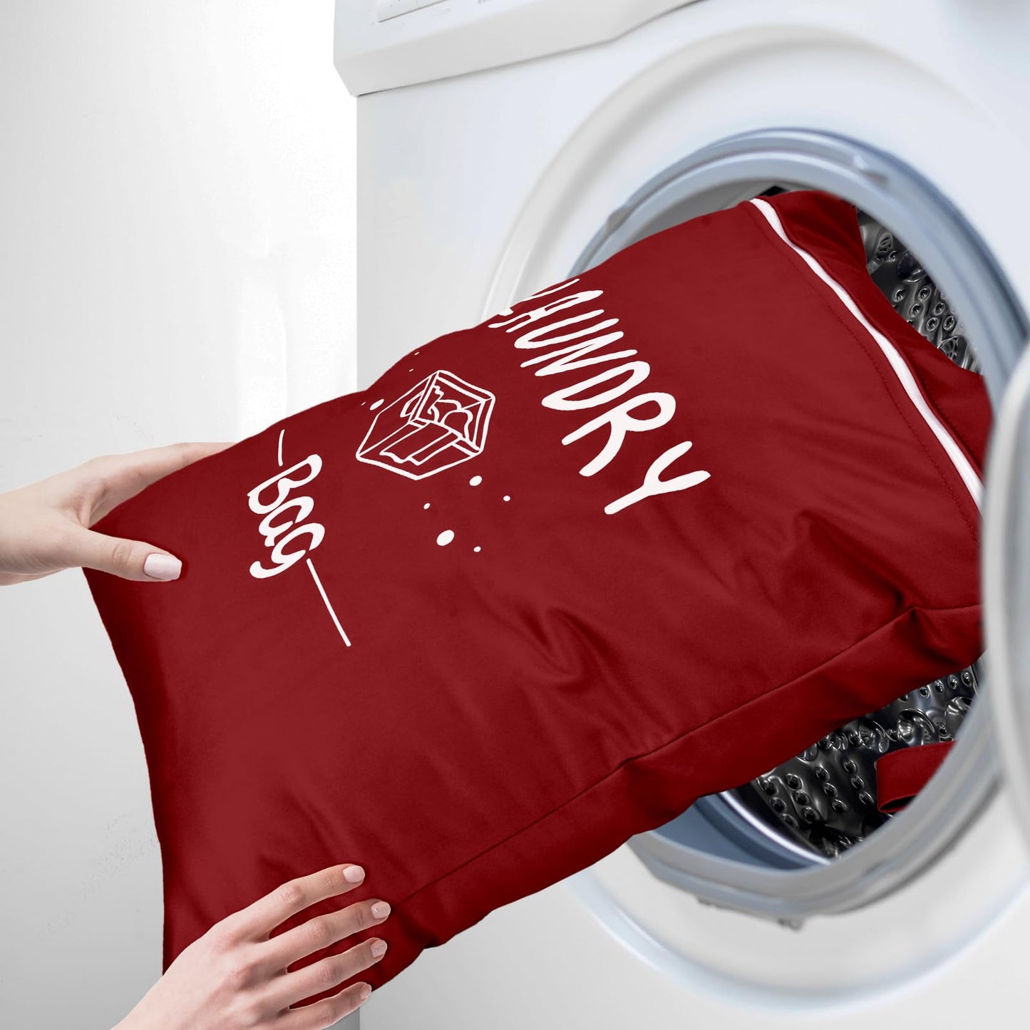 2 Pcs Large Travel Laundry Bags - Waterproof Wet/Dry, Washable, Drawstring, Bathing Suit, Workout, Gym Clothes, Swimming, Yoga - Green, Grey